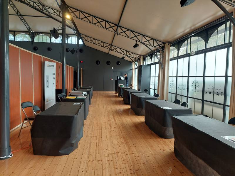 exposition avec stand professionnel Orangerie de Rajat