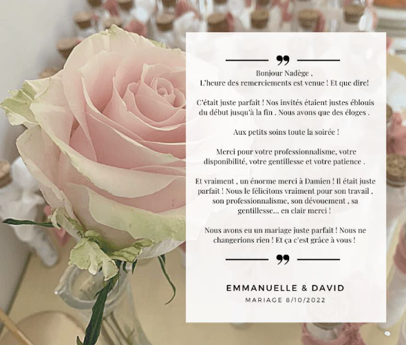 Ils nous ont fait confiance : retrouvez le témoignage des mariés du Château de Rajat à St Pierre de Chandieu