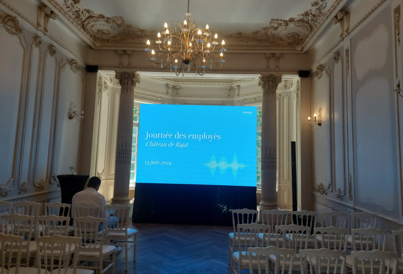 mur LED CHATEAU DE RAJAT