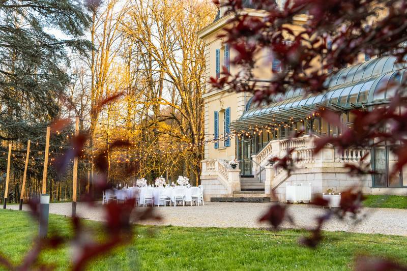 dîner extérieur CHATEAU DE RAJAT