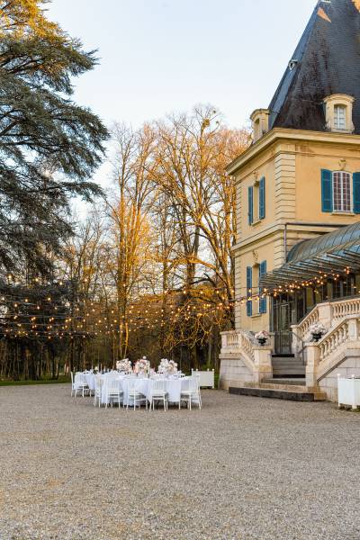 dîner extérieur CHATEAU DE RAJAT