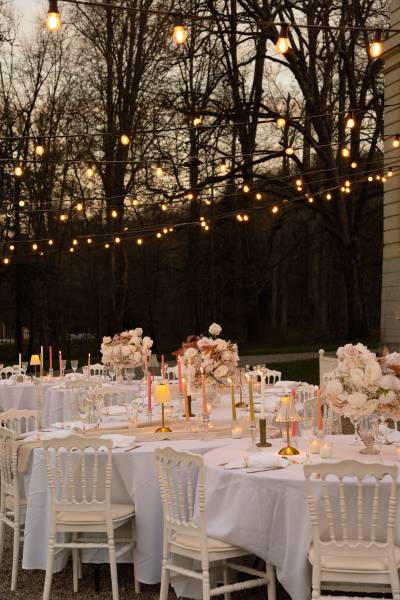 dîner extérieur CHATEAU DE RAJAT