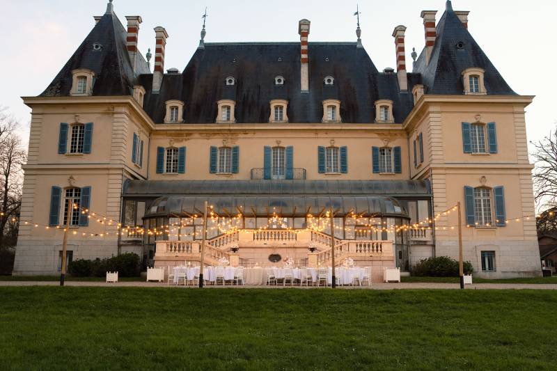 dîner extérieur CHATEAU DE RAJAT