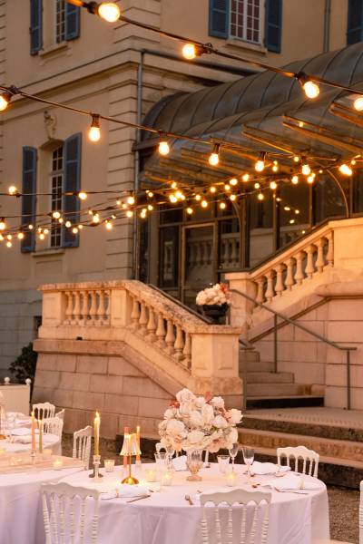 dîner extérieur CHATEAU DE RAJAT