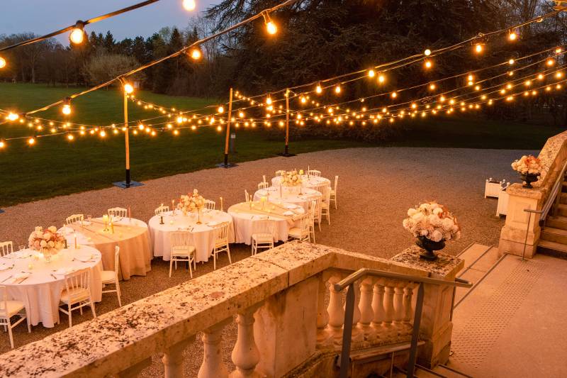 dîner extérieur CHATEAU DE RAJAT