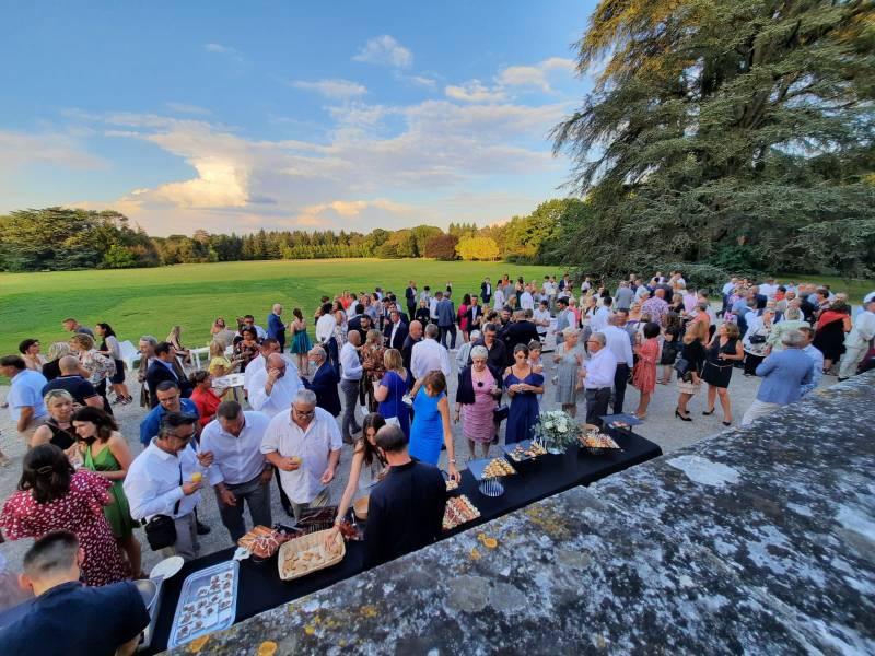 brunch cocktail au château de Rajat