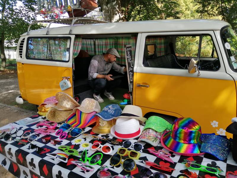selfie box dans un van au château de Rajat