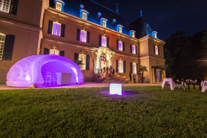 Château de Rajat de nuit